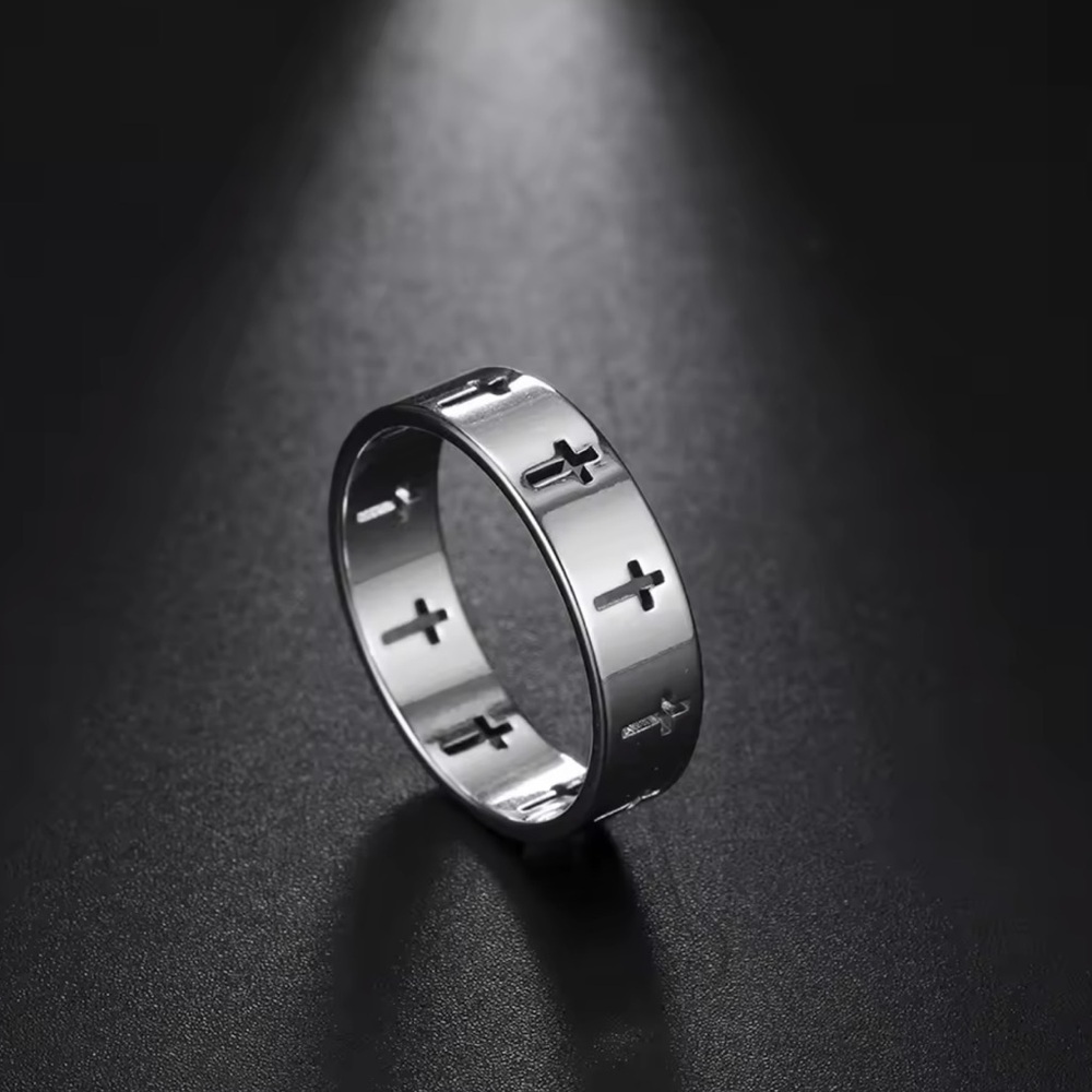 Silver Cross Ring 7, 8, 9